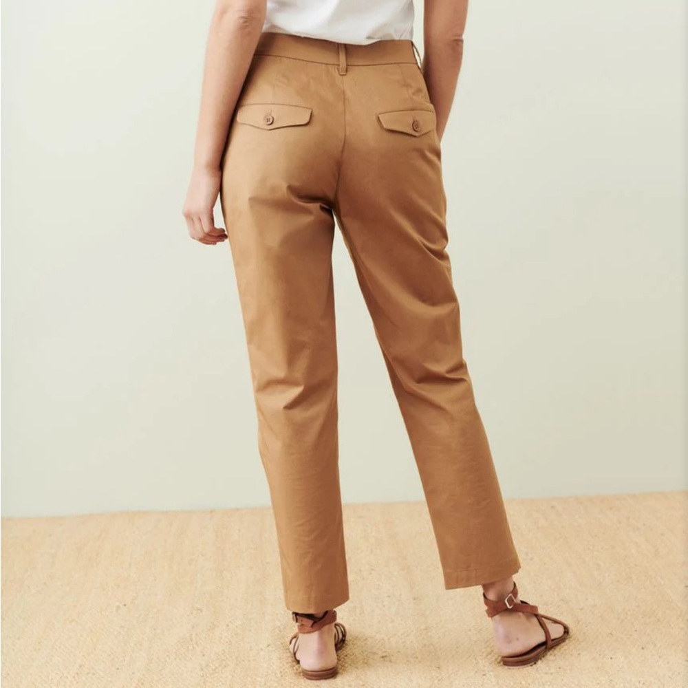 NWT! JENNI KAYNE Twill Trouser in Tan - 4 - Picture 4 of 7